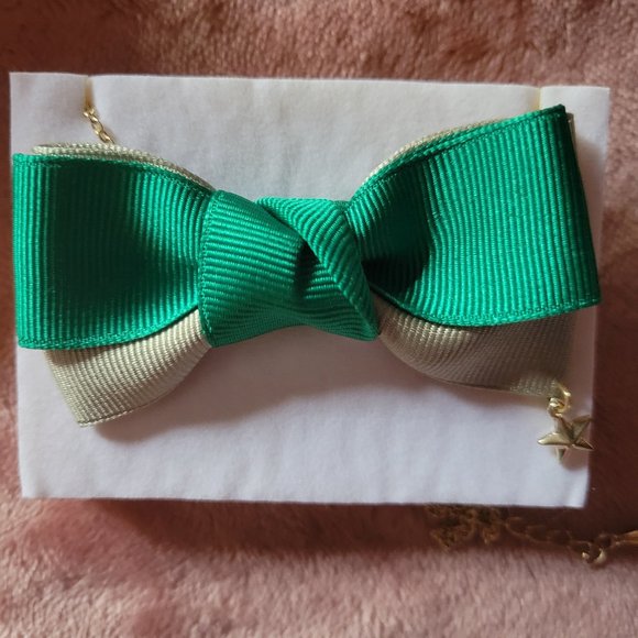 Uta no Prince-sama Kotobuki Reiji Green Ribbon Bow Necklace or Pin - Picture 2 of 6